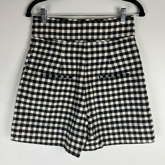 Sfera Collection Women's Black White Gingham High Waisted Duo Pocket Shorts Sz 4 - Picture 6 of 15